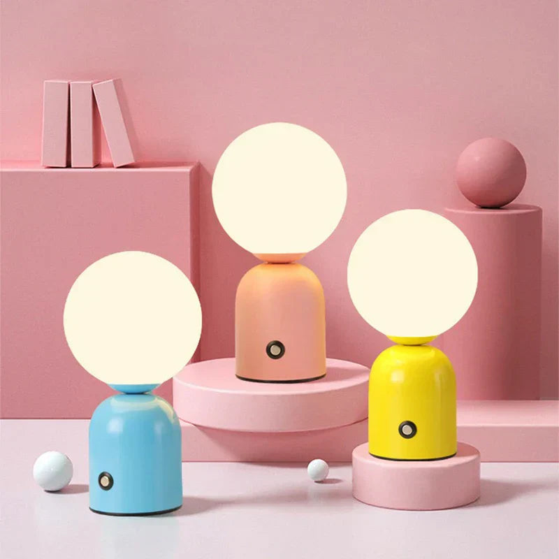 GlowLuxe - Lanterna da Tavolo LED Ricaricabile, Wireless e Dimmerabile