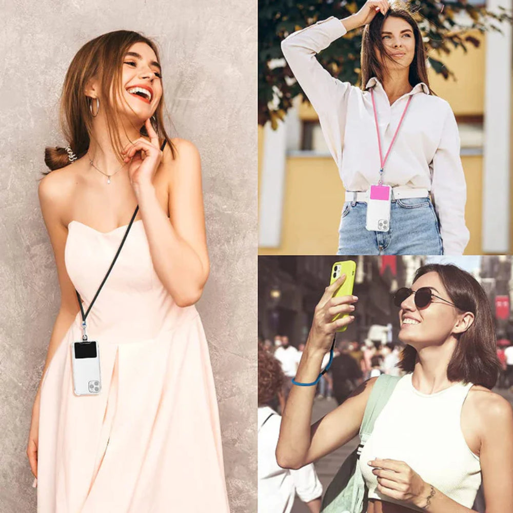 Walking Phone Cord Neck Strap Adjustable Smartphone Holder