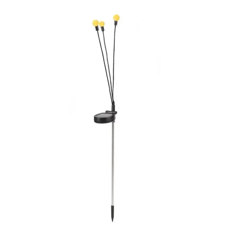 LumiFire - Solar Garden Lamp with Firefly Effect – Triangular LED Outdoor Lighting
