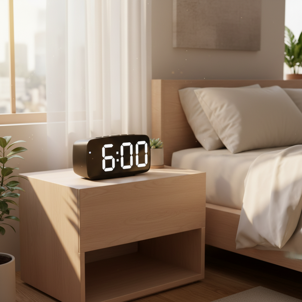 Digitale Wekker LED Moderne Tafelklok Helder Display