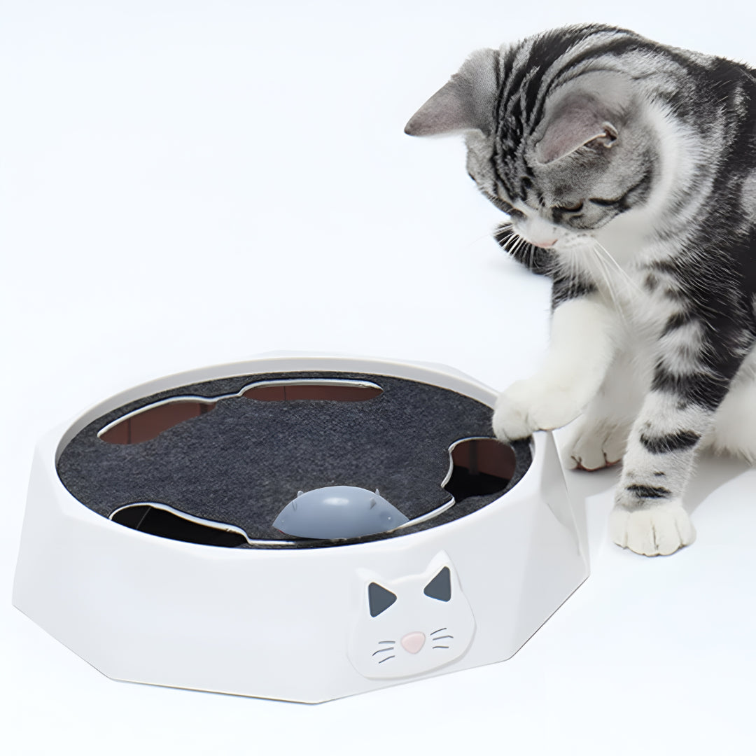 Arranhador Interativo para Gatos Rato Sonoro Jogo de Atividades
