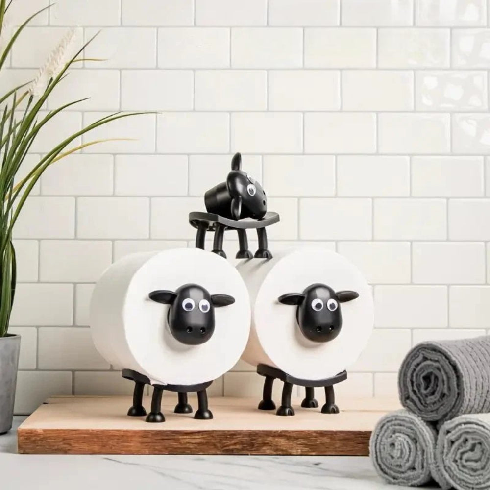 Toiletrolhouder Schaap Decoratief Staand Badkamer Opslag Houder