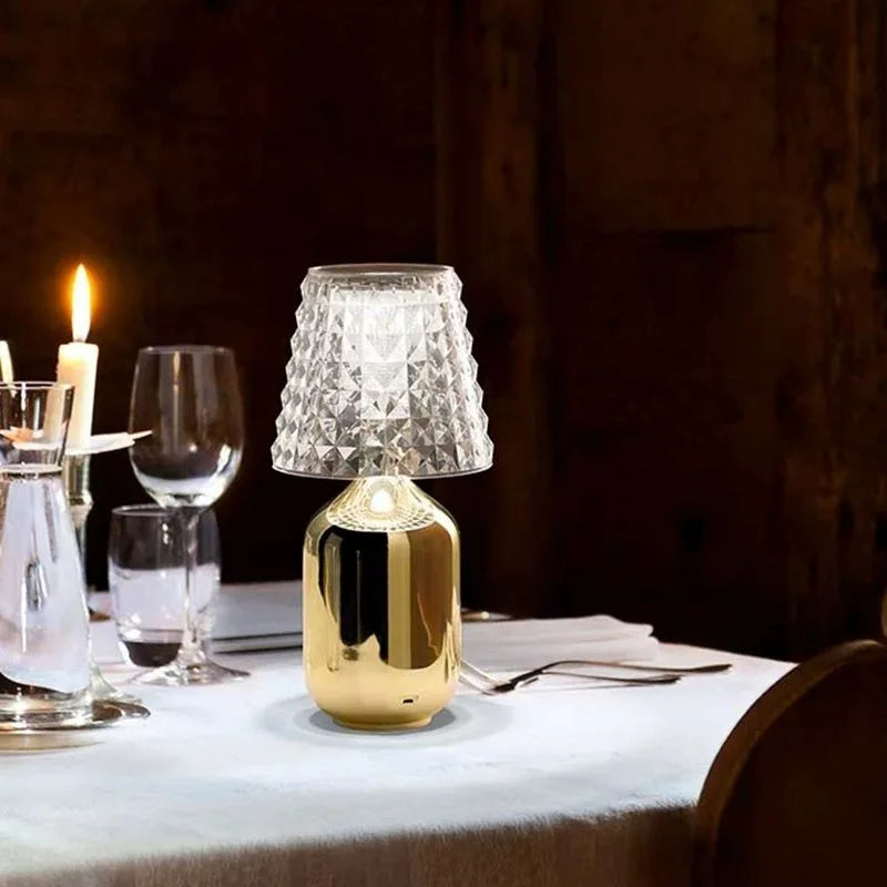 LumiBrill - Decorative LED Table Lamp in Crystal Look