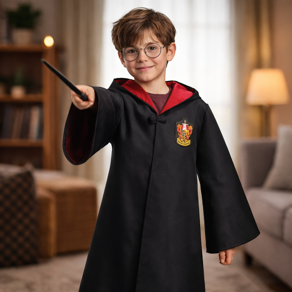 Tovenaar Kostuum Kinderen Mantel Cosplay Set Accessoires