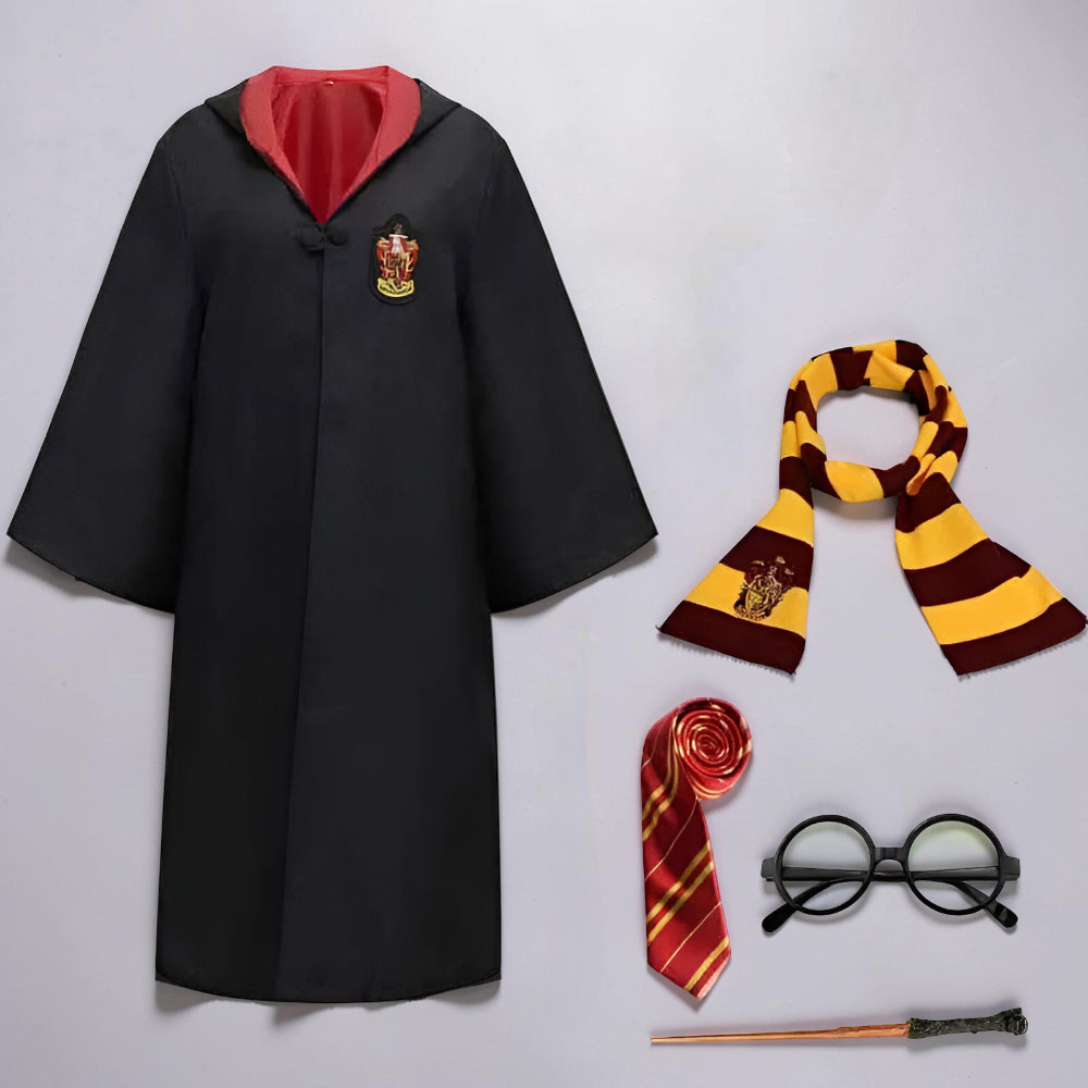 Wizard Costume Children Cloak Cosplay Set Accessories