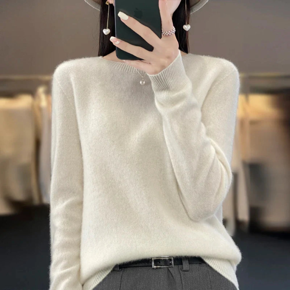 Maglione Donna Caldo Lavorato a Maglia Manica Lunga Casual