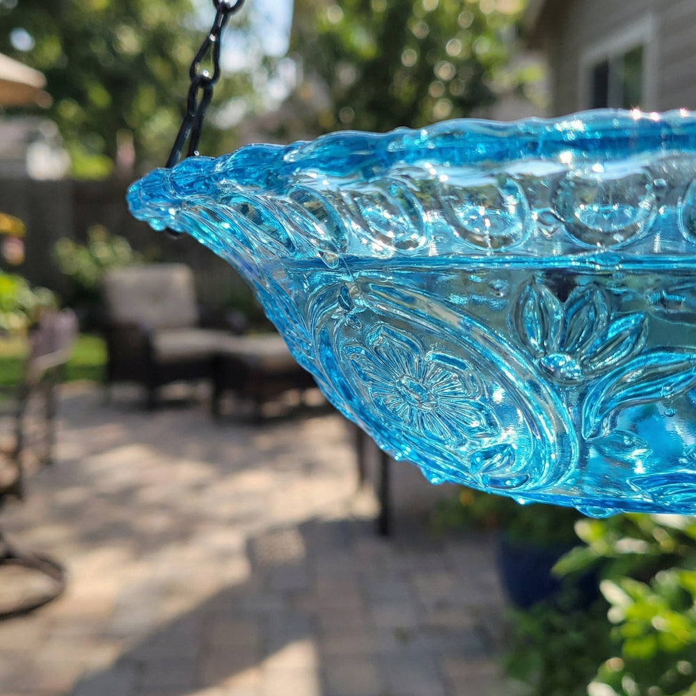 Garden Fountain Solar Energy Hanging Birdbath Water Fountain Outdoor
