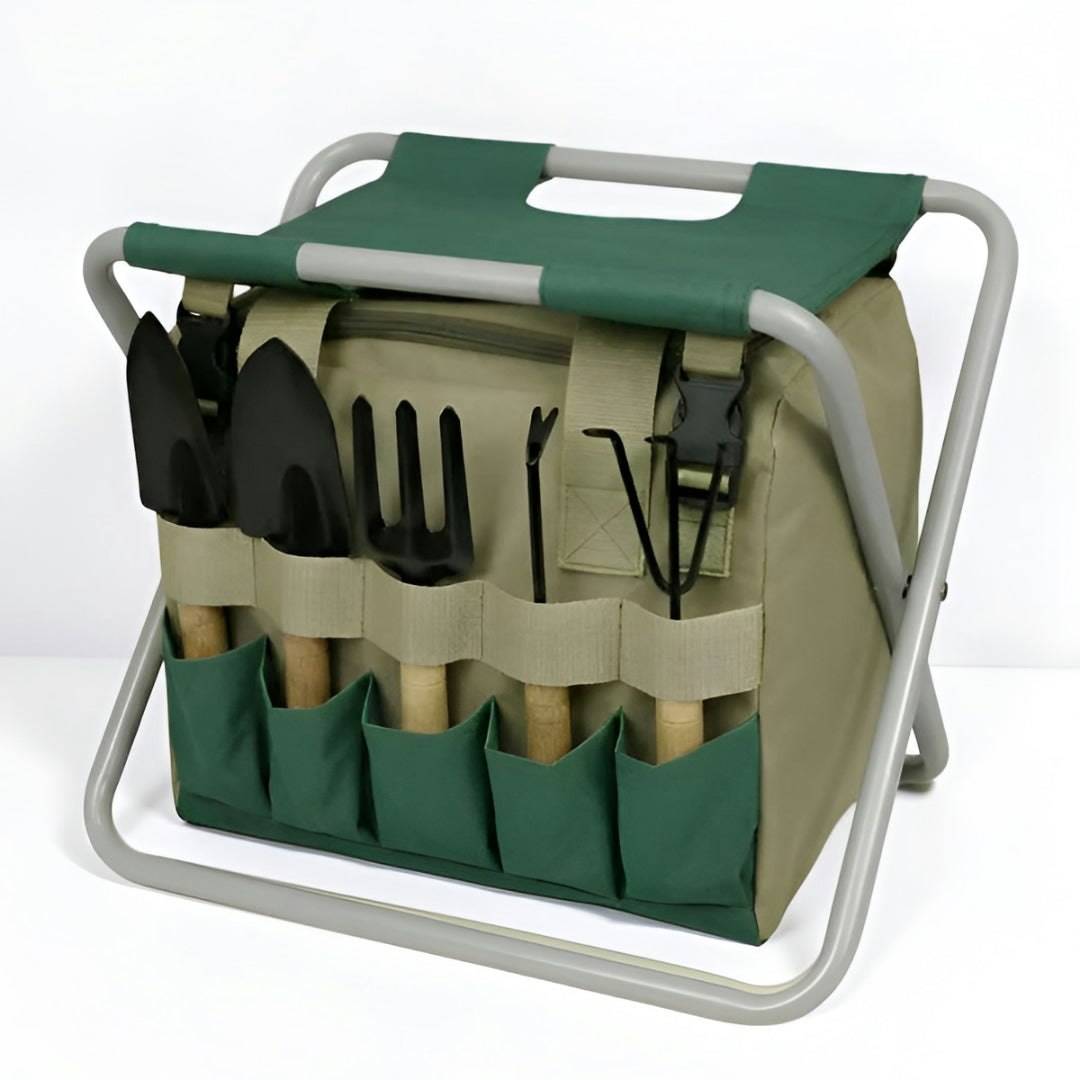 Garden Tool Set Foldable Portable Garden Set Stool