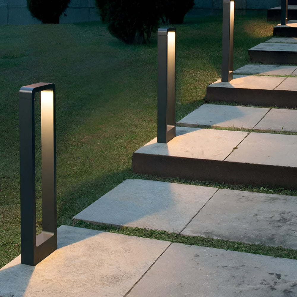 Iluminação de Jardim LED Poste Exterior Moderno Lâmpada de Caminho Resistente ao Tempo Design