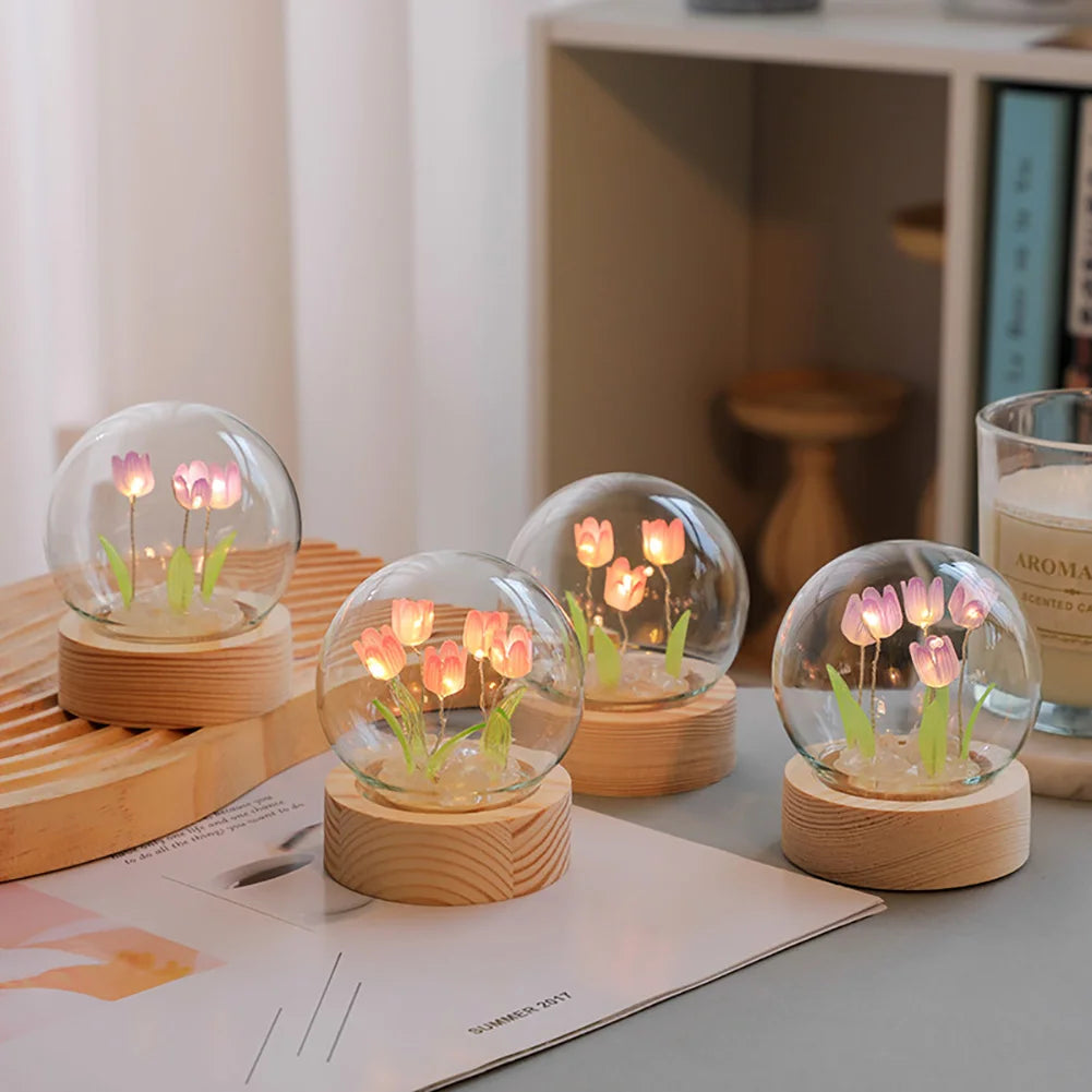 GlowTulip - LED Table Lamp – Elegant Decorative Lighting for Bedroom & Living Room