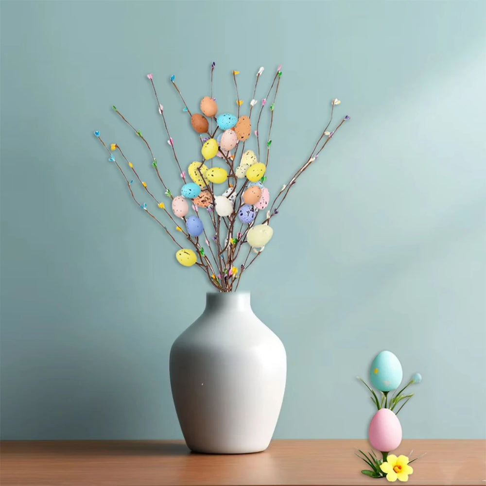 Easter Monday Decorations Artificial Flower Branch Egg Stems