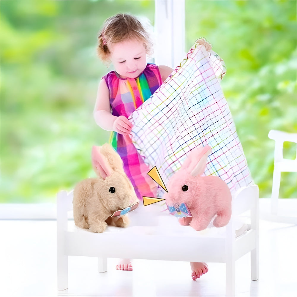 Easter Monday Baby Toy Interactive Bunny Plush Moving Sound