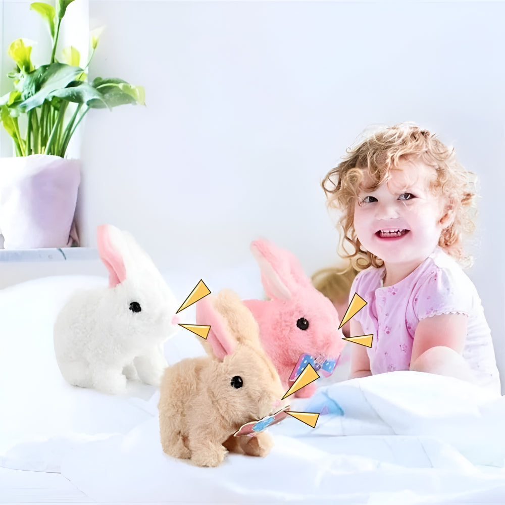 Easter Monday Baby Toy Interactive Bunny Plush Moving Sound