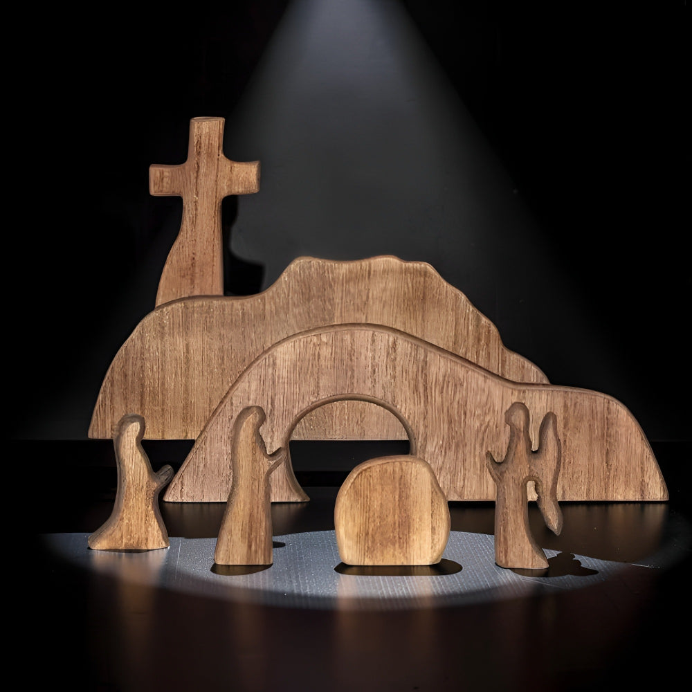 Easter Monday Easter Decoration Resurrection Scene Figure Set