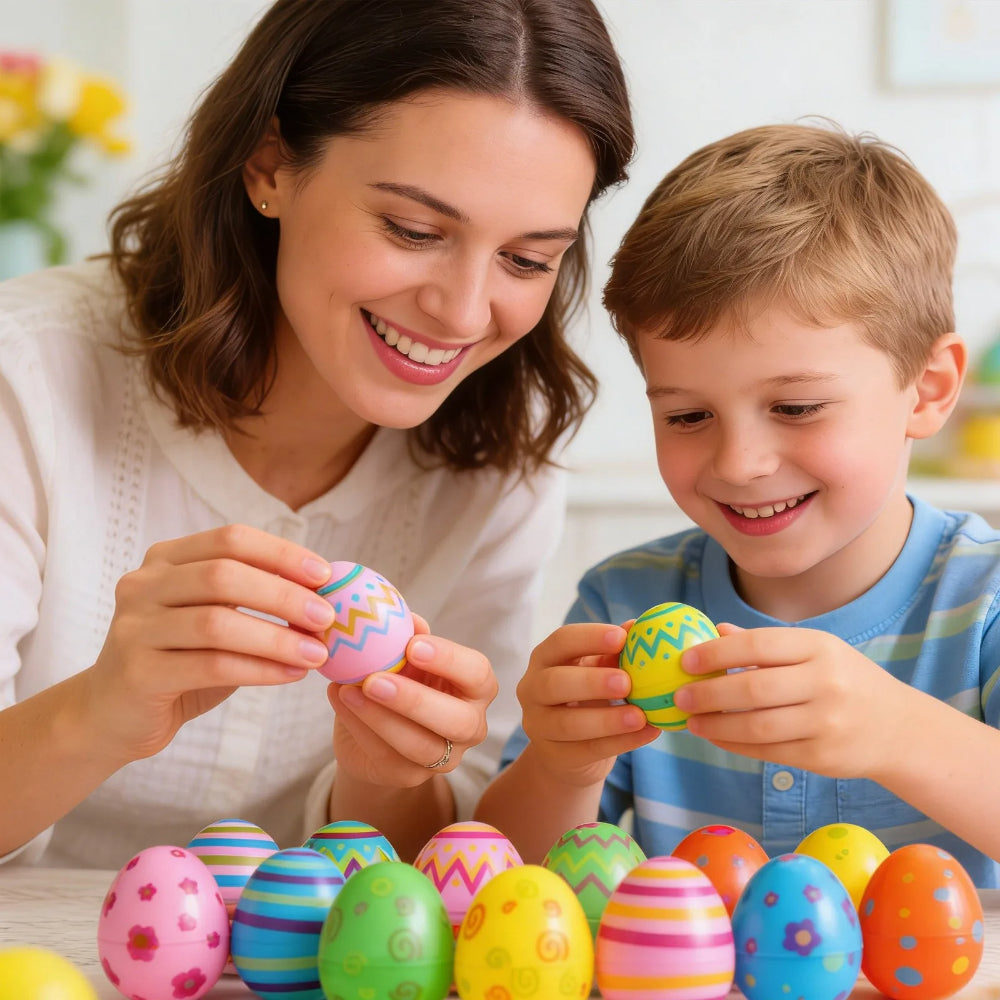 Pasquetta Uova Plastica Riempibili Set Gioco Bambini Decorazioni