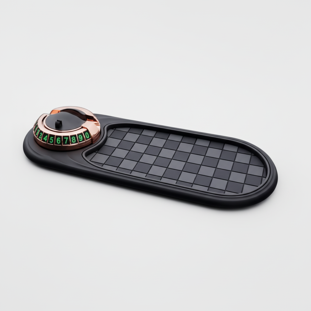 Car Phone Holder Dashboard Mat Non Slip Storage Compartment