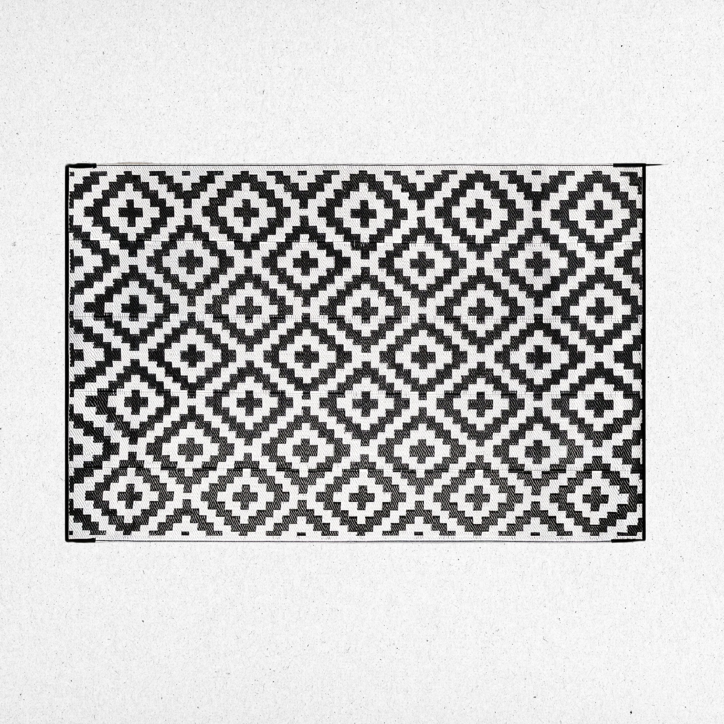 Tappeto Esterno Geometrico Doppia Faccia - Impermeabile e Durevole, Perfetto per Campeggio, Terrazza e Balcone - Tutte le Stagioni, Polipropilene