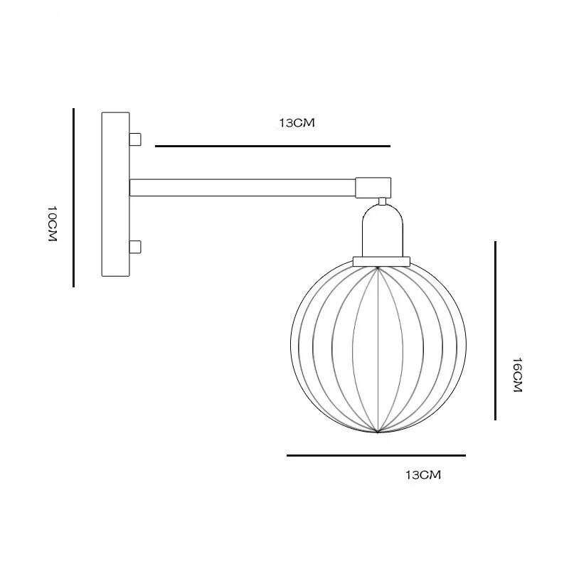 LichtKroon - Modern Wall Lamp with Pull Switch