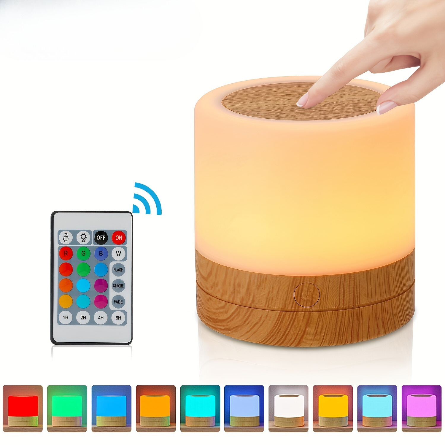 LightAura - Lampada da tavolo RGB con controllo touch e telecomando