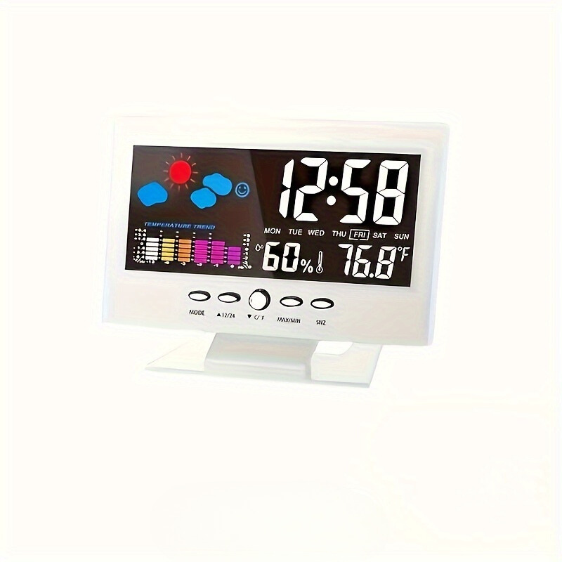 SilentTime - Sveglia Digitale Silenziosa con Visualizzazione di Temperatura e Umidità