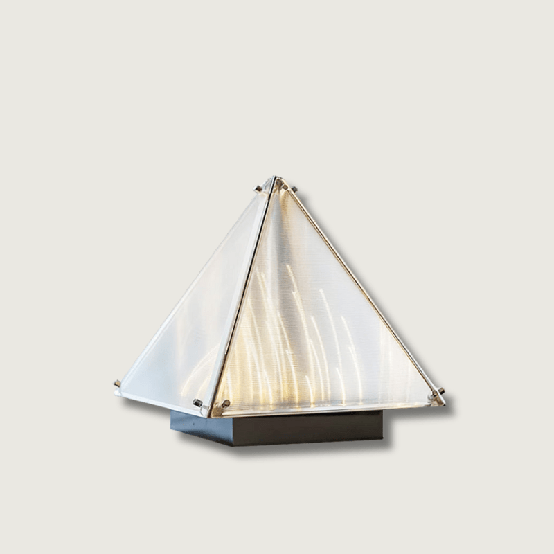 FragmentGlow - Modern Table Lamp with Triangular Design