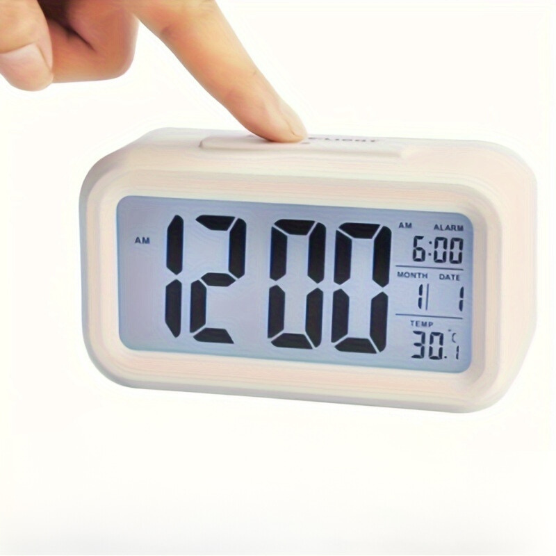 SmartGlow - Reloj Despertador Digital con Pantalla Grande y Luz Nocturna
