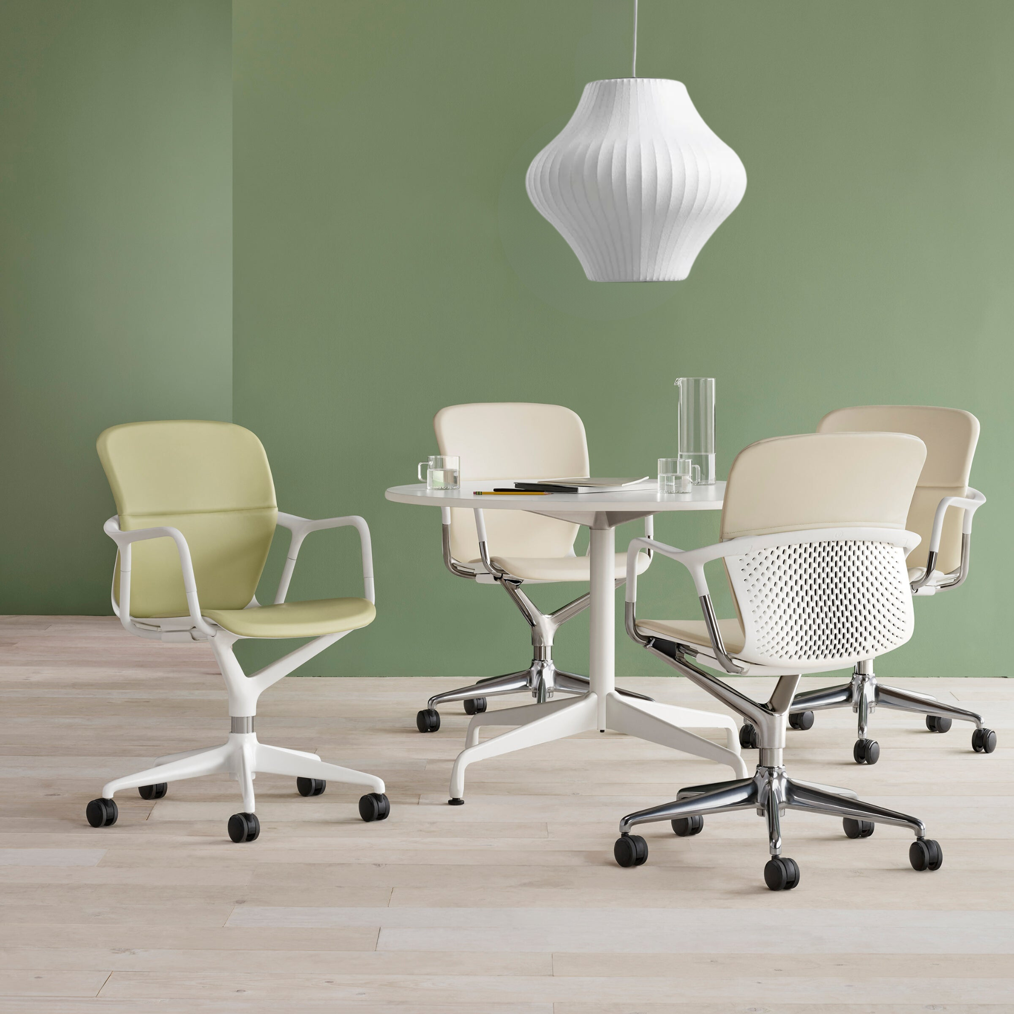 NordicGlow - Candeeiro Suspenso Branco Moderno em Estilo Escandinavo para Sala de Estar e de Jantar
