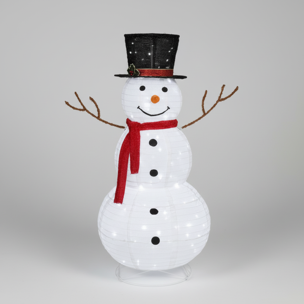 Decoração de Jardim com Pai Natal Luminoso 90 Lâmpadas LED