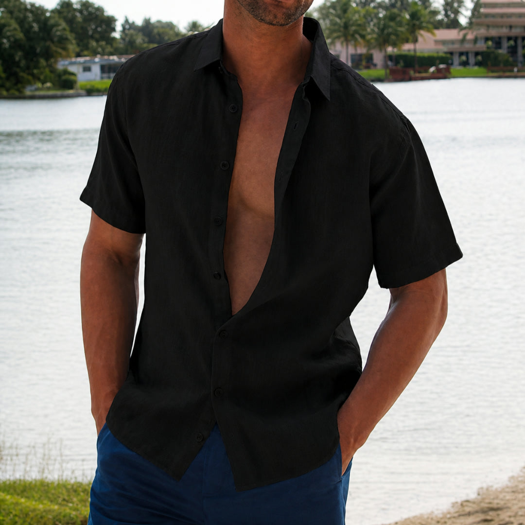 Men's Casual Short Sleeve Summer Leisure Shirt