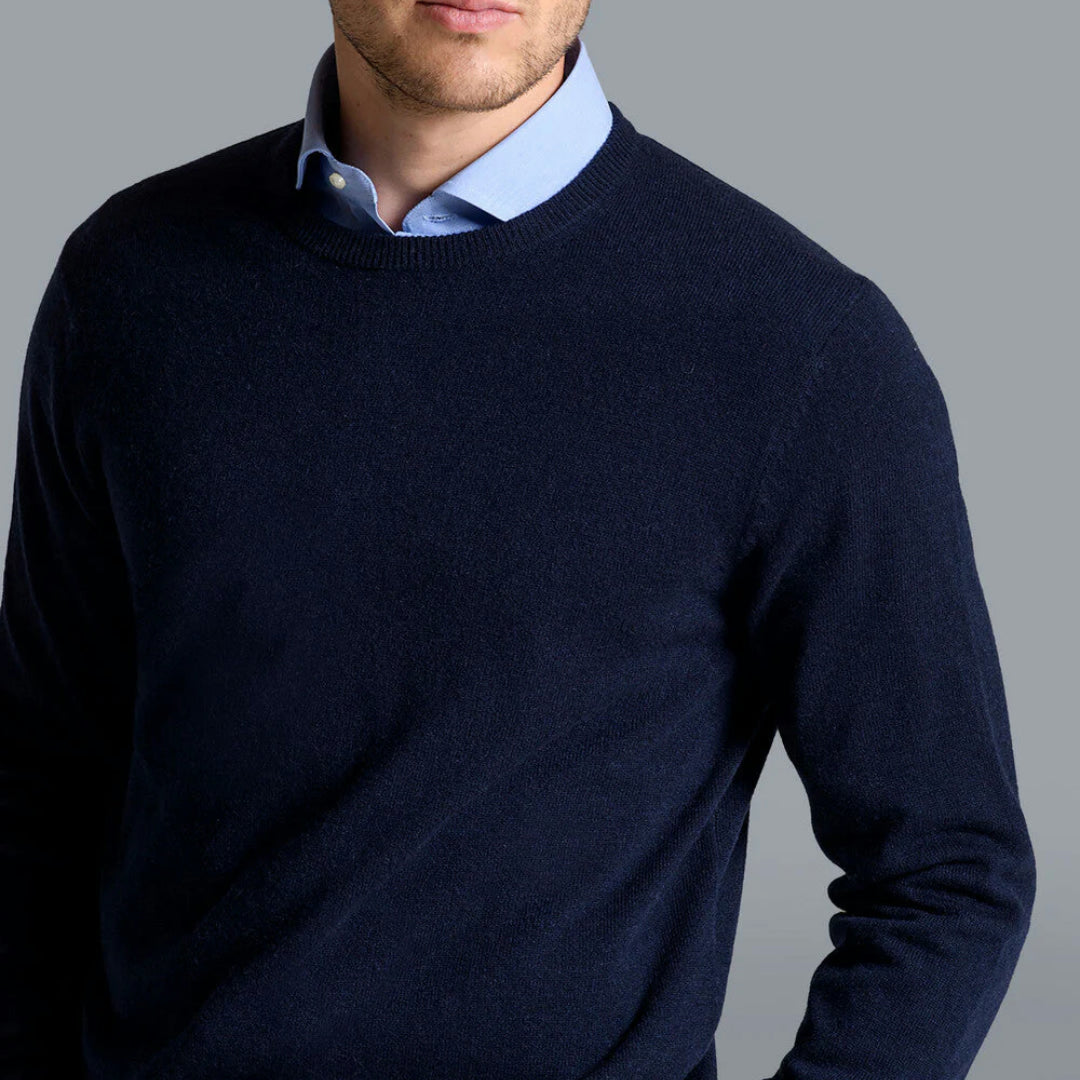 Uomo Maglione Elegante Girocollo Invernale Casual