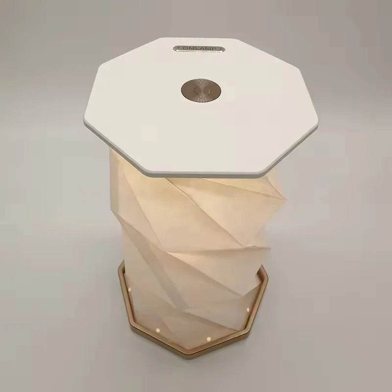 CrystalGlow - Rechargeable Crystal Table Lamp, Wireless LED Lighting with Dim Function