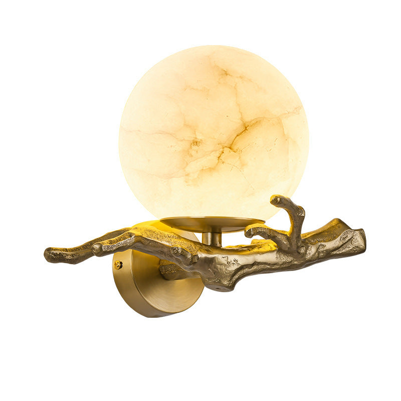 MarbleGlow – Modern LED Wall Lamp with Marble Look for Living Rooms and Bedrooms