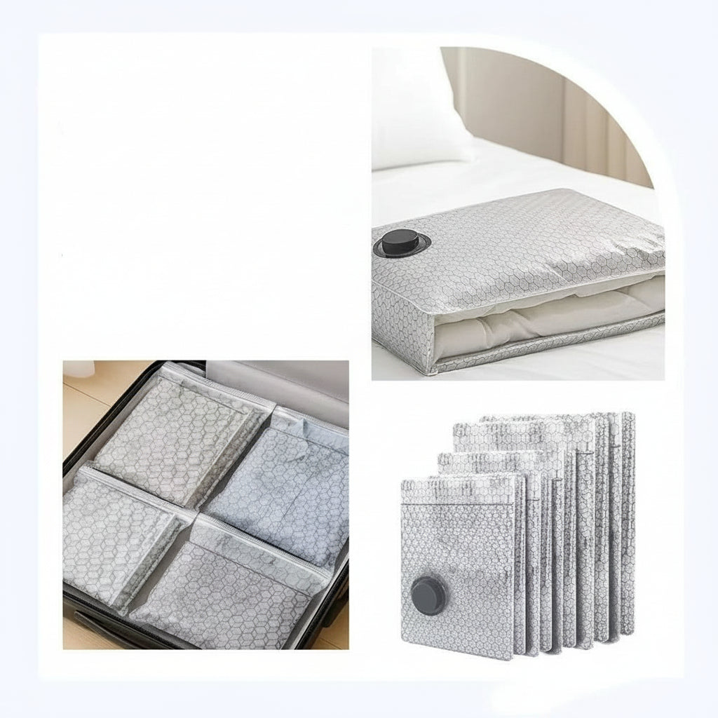 Portable Vacuum Bags Storage Solution Clothing Textiles