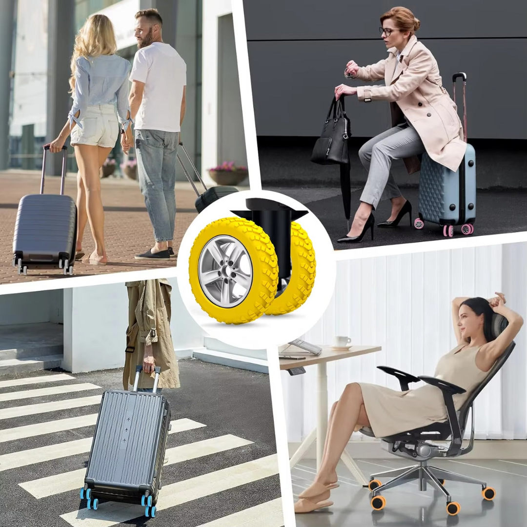 Valigia Accessori Copriruote Antirumore Viaggio
