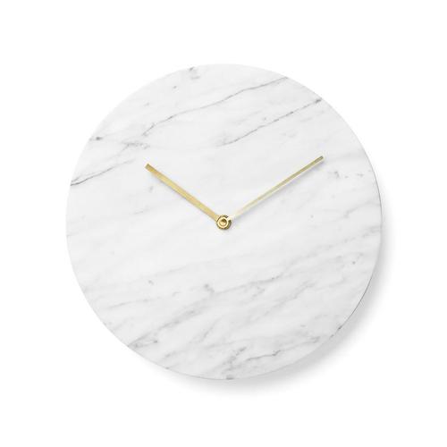 Witte Marmeren Wandklok