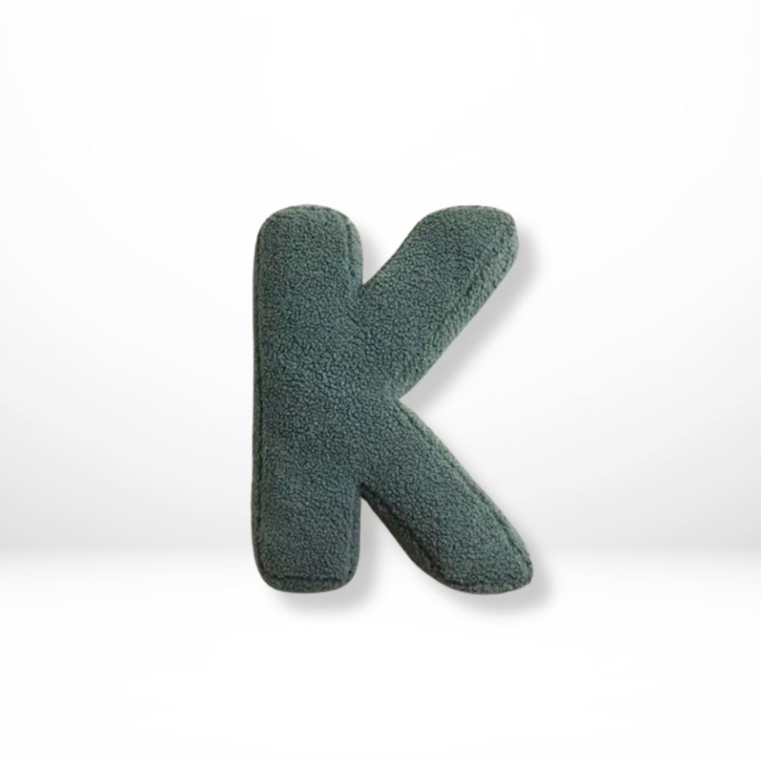 Velvet Alphabet Throw Pillow Personalized Decorative Cushion A-Z 19