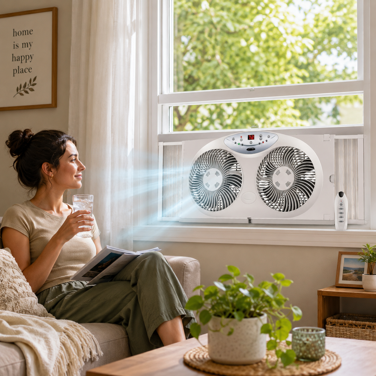 Ventilatore Da Finestra Raffreddamento Ventilazione Casa