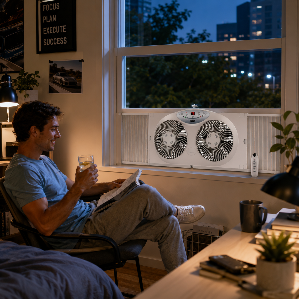 Ventilatore Da Finestra Raffreddamento Ventilazione Casa