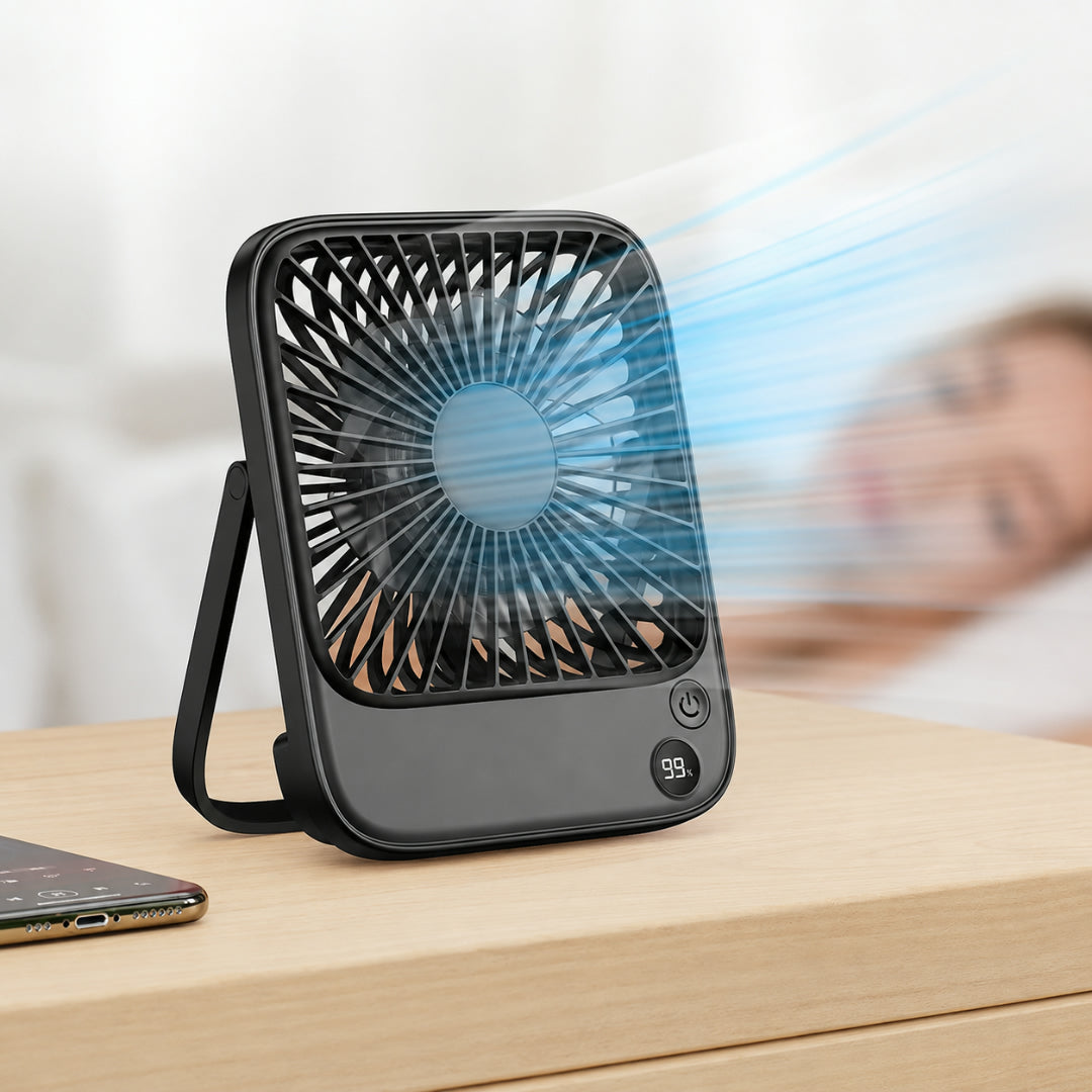 Ventilatore Portatile Raffrescamento Scrivania Ricaricabile Silenzioso