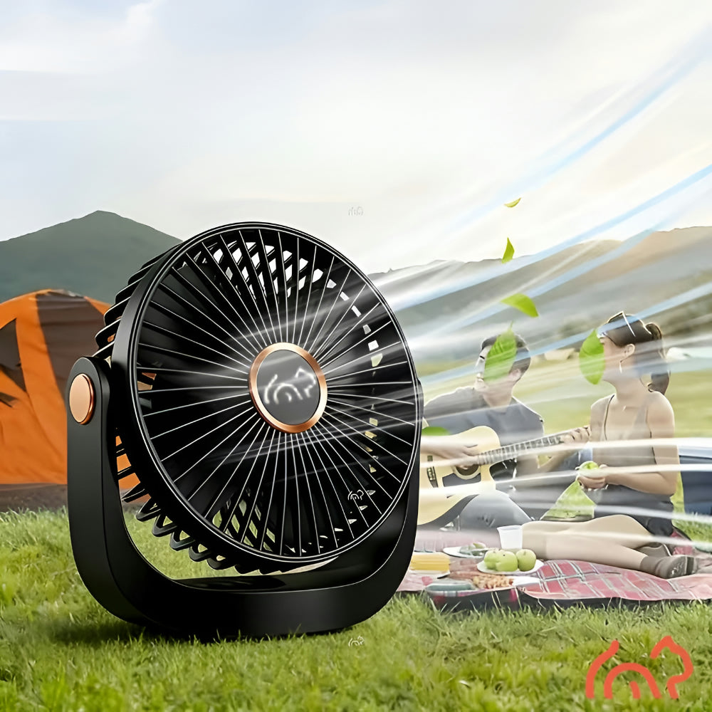 Ventilatore Portatile USB Ricaricabile Scrivania Silenzioso