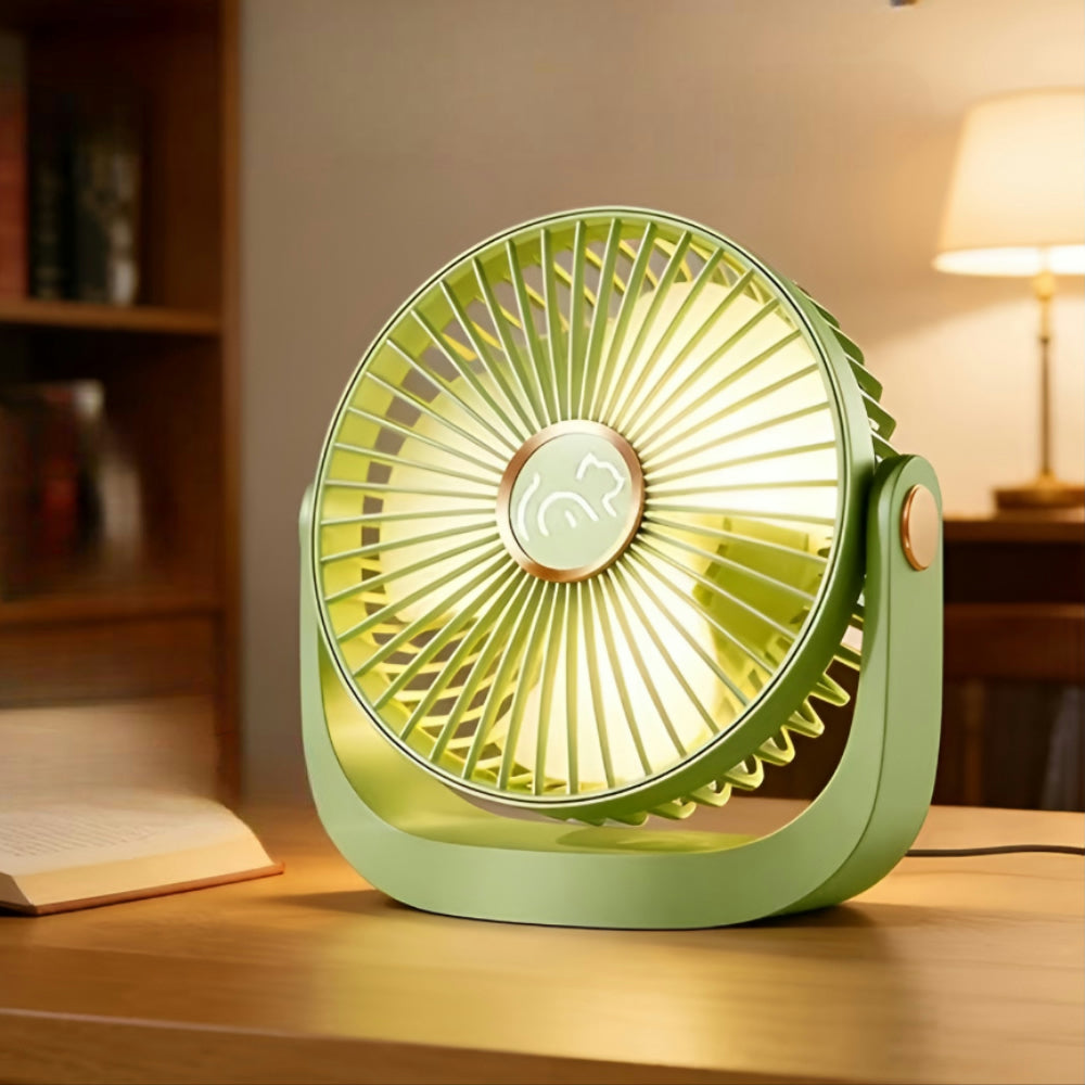 Ventilatore Portatile USB Ricaricabile Scrivania Silenzioso