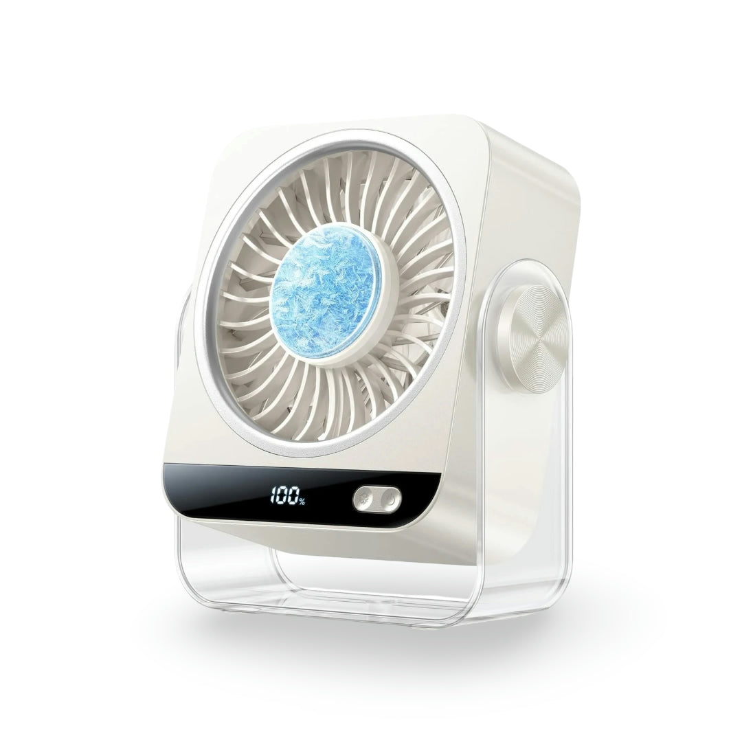 USB Cooling Fan Digital Display Desk 