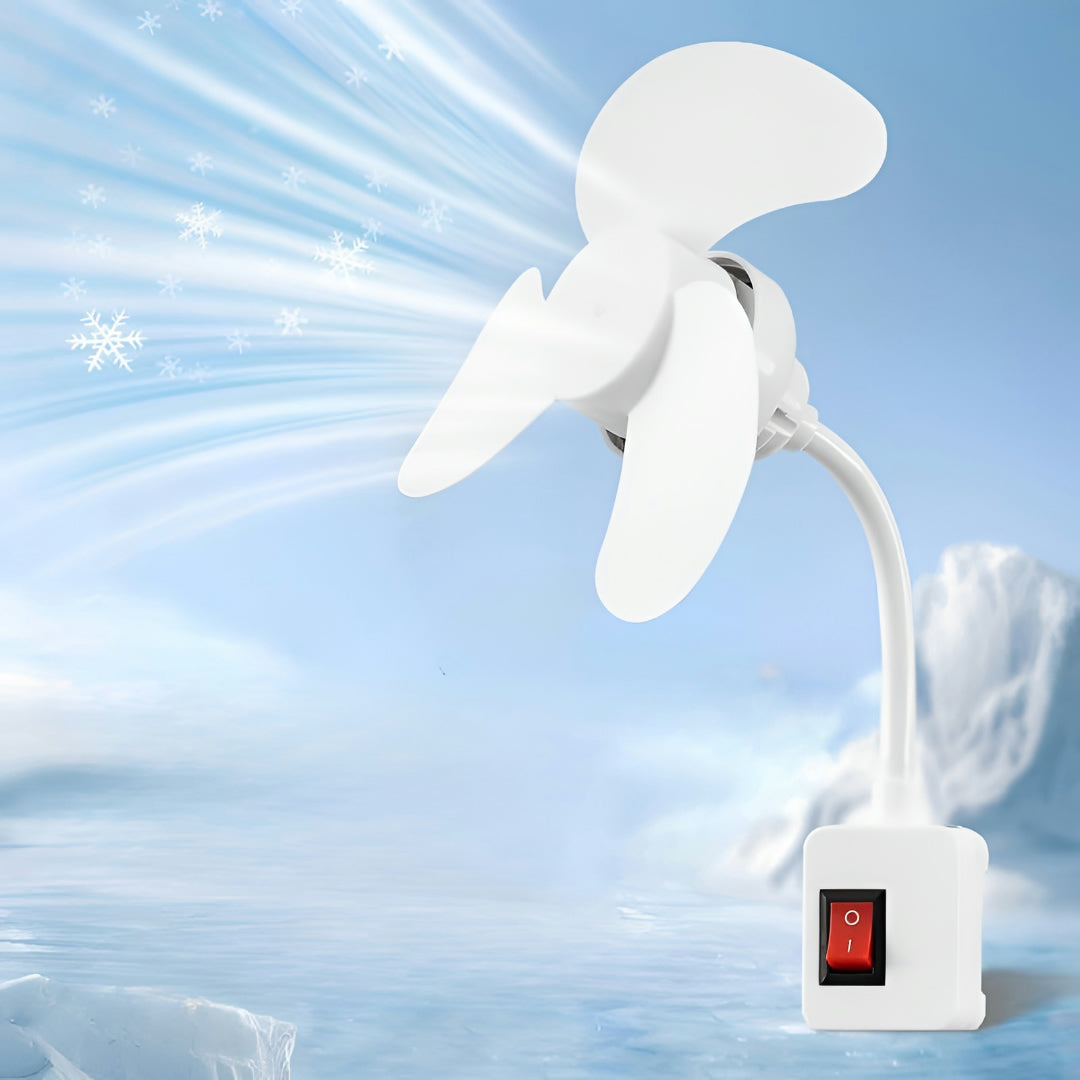 USB Desk Fan Adjustable Neck Cooling