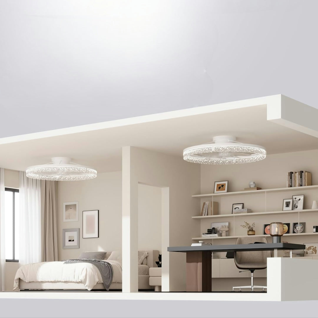 Ventilatore Soffitto LED Moderno Telecomando Silenzioso