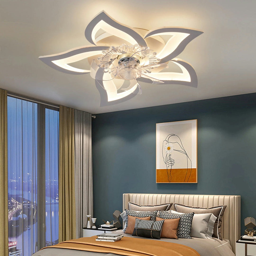 Ceiling Fan LED Chandelier Remote Control Dimmable