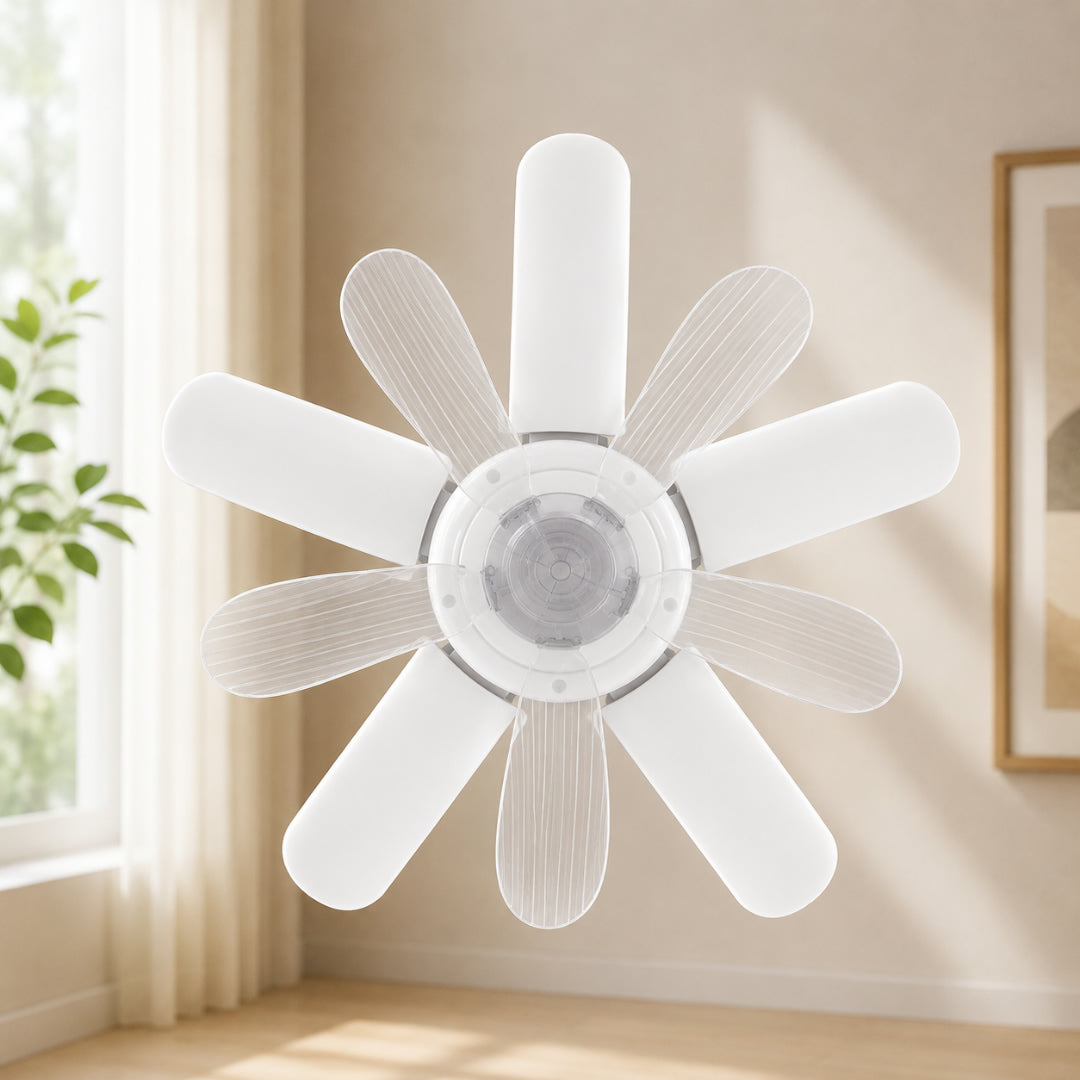 Ceiling Fan Cooling LED Light Remote Control