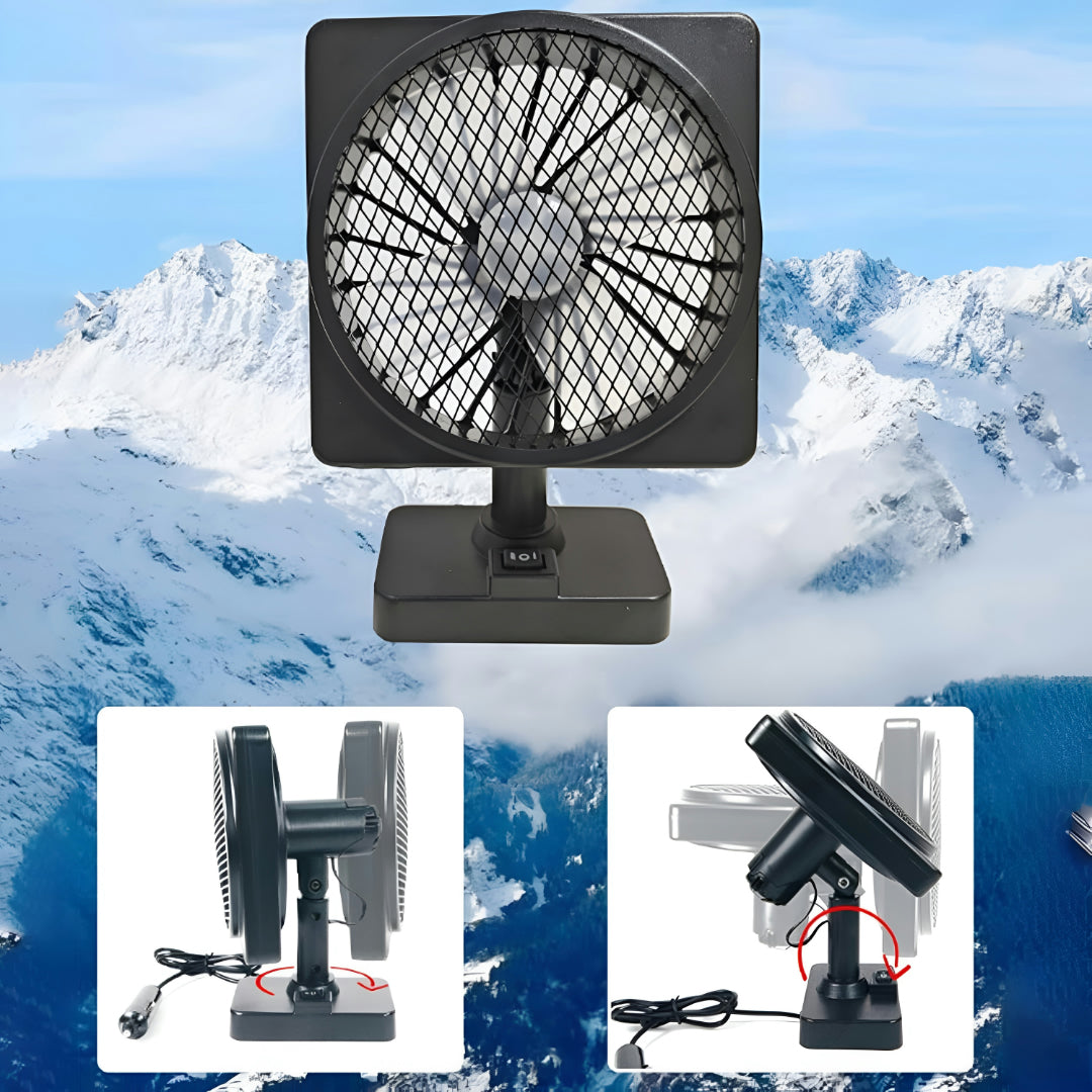 Ventilatore Tavolo Auto USB Portatile Rotazione 360 Silenzioso
