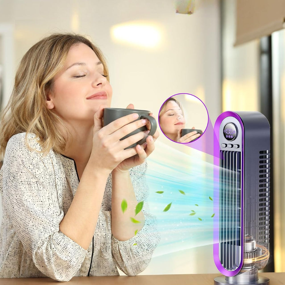 Portable Silent Tower Fan Compact for Home Office