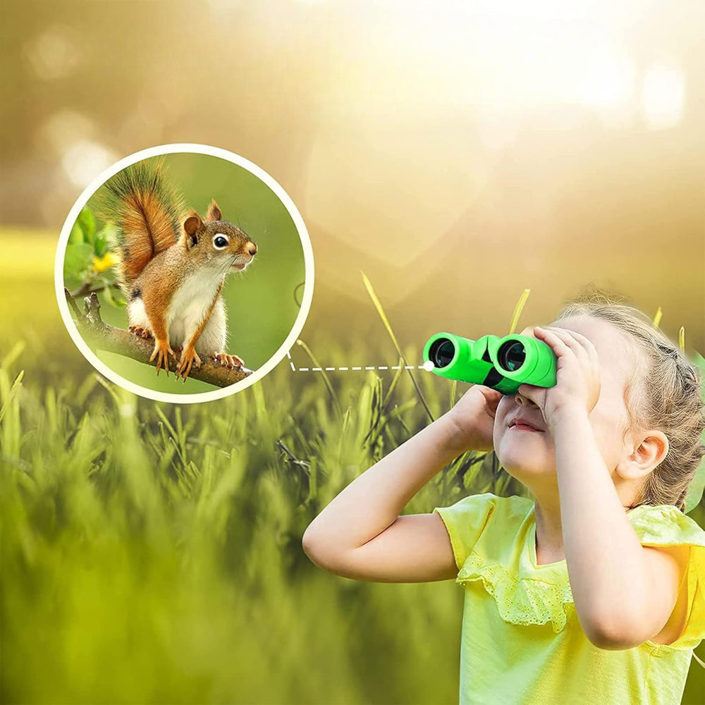 Binocolo Bambini Gioco Esplorazione Natura Giardino Parco