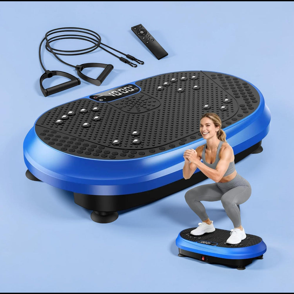 Vibratieplaat Fitness Trilplaat Met Weerstandsbanden Training